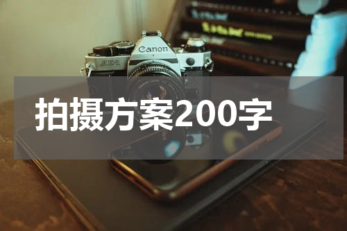 拍摄方案200字