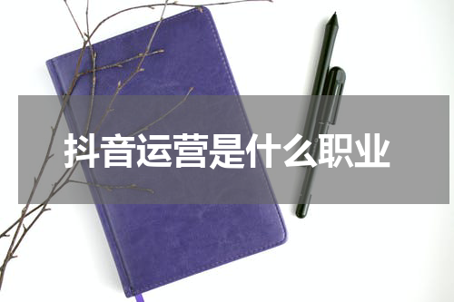 抖音运营是什么职业