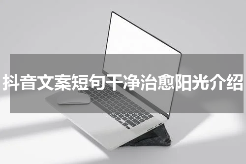 抖音文案短句干净治愈阳光介绍