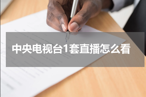 中央电视台1套直播怎么看