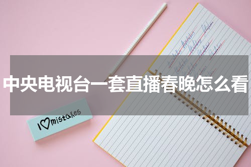 中央电视台一套直播春晚怎么看
