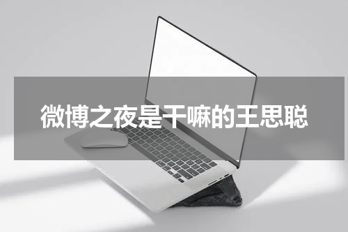 微博之夜是干嘛的王思聪