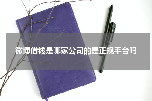 微博借钱是哪家公司的是正规平台吗