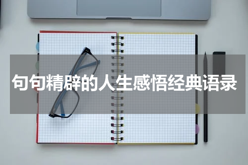 句句精辟的人生感悟经典语录