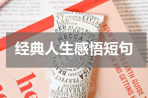 经典人生感悟短句