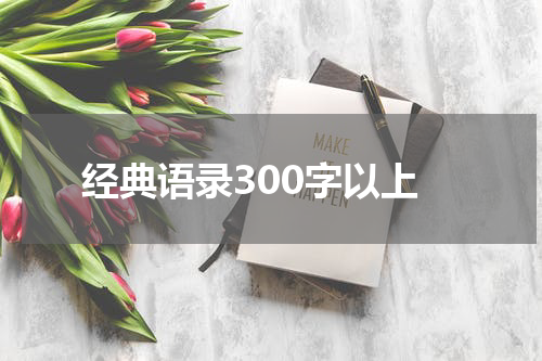 经典语录300字以上
