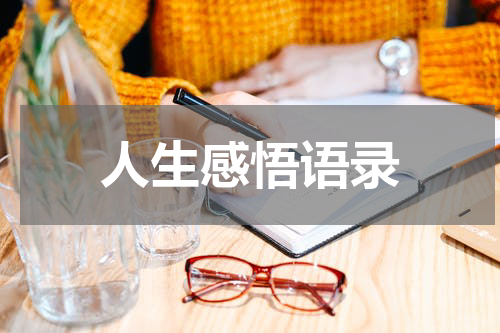 人生感悟语录