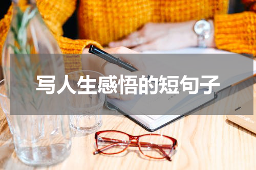 写人生感悟的短句子
