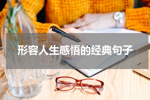 形容人生感悟的经典句子