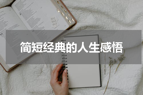 简短经典的人生感悟
