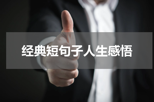 经典短句子人生感悟