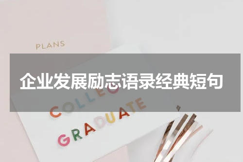 企业发展励志语录经典短句