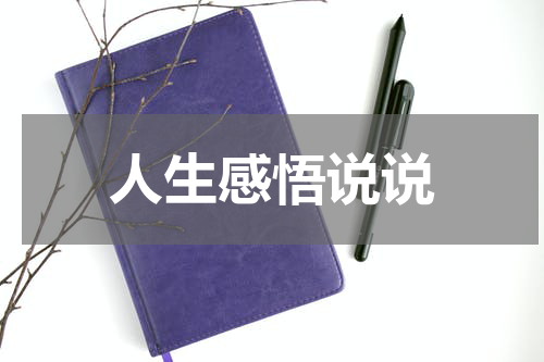 人生感悟说说