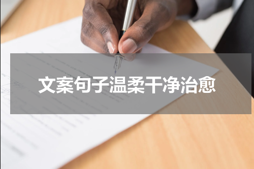 文案句子温柔干净治愈
