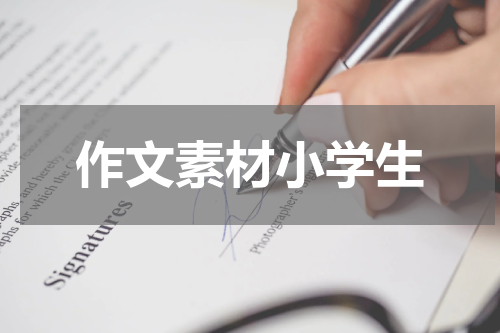 作文素材小学生