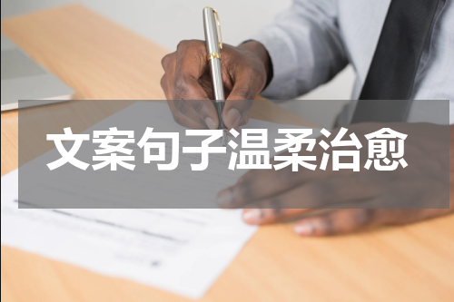 文案句子温柔治愈