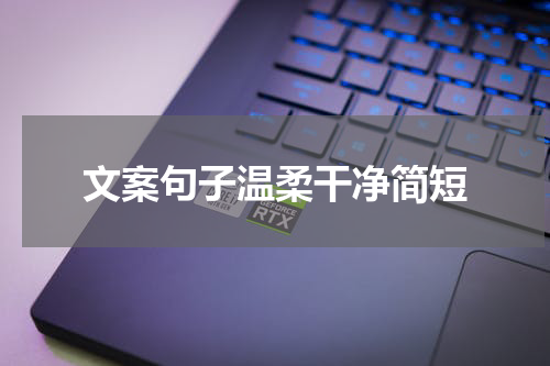 文案句子温柔干净简短