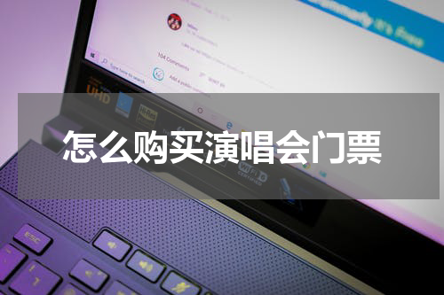 怎么购买演唱会门票
