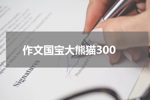 作文国宝大熊猫300