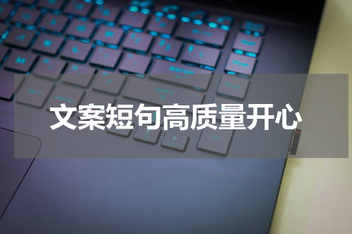 文案短句高质量开心