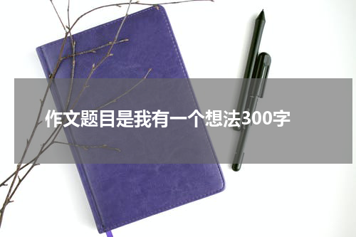 作文题目是我有一个想法300字