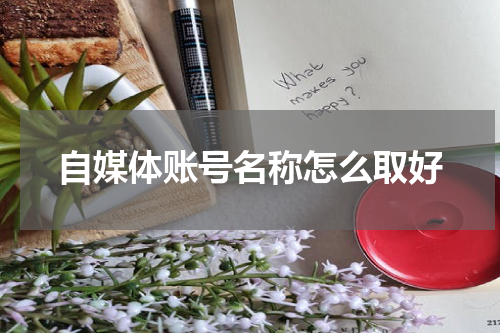 自媒体账号名称怎么取好