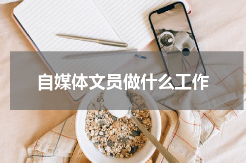 自媒体文员做什么工作