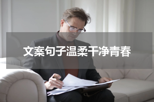 文案句子温柔干净青春