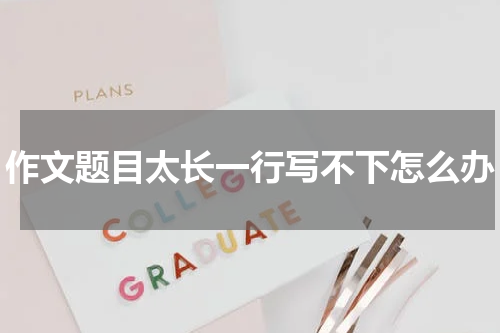 作文题目太长一行写不下怎么办