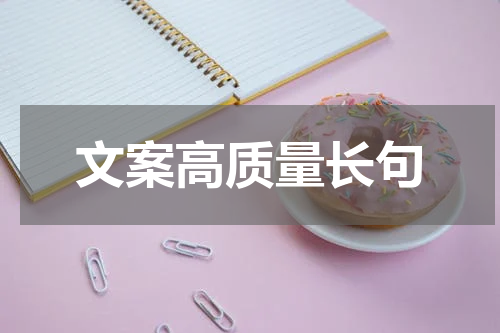 文案高质量长句
