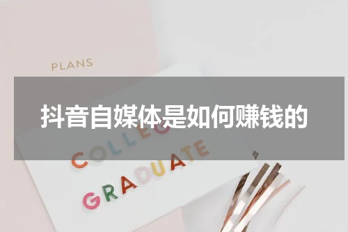 抖音自媒体是如何赚钱的