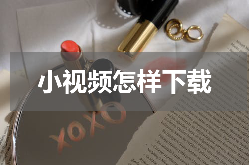 小视频怎样下载