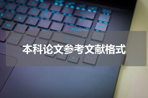 本科论文参考文献格式