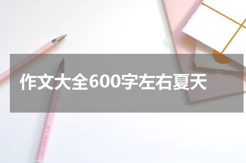作文大全600字左右夏天