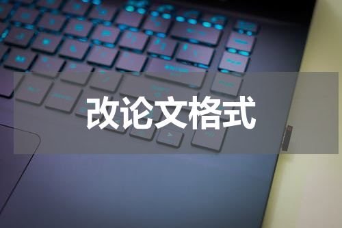 改论文格式