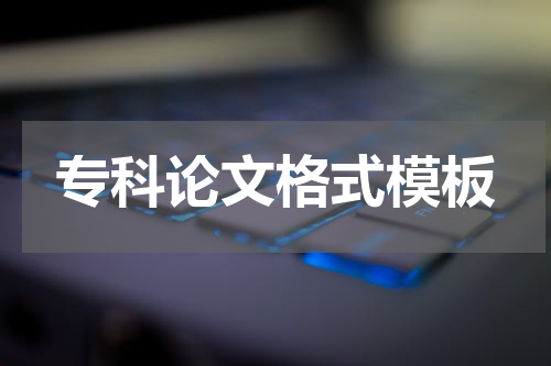 专科论文格式模板