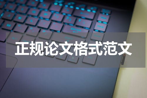 正规论文格式范文