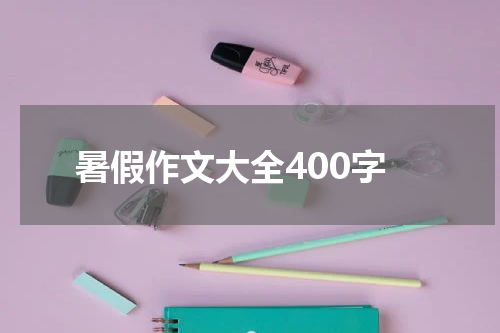 暑假作文大全400字