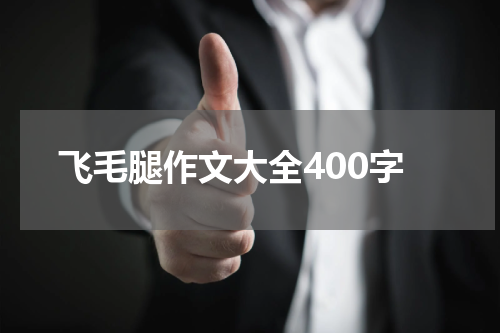 飞毛腿作文大全400字
