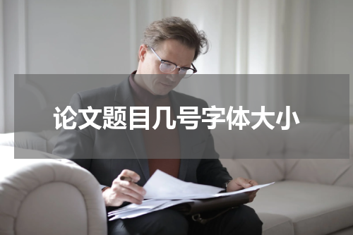论文题目几号字体大小