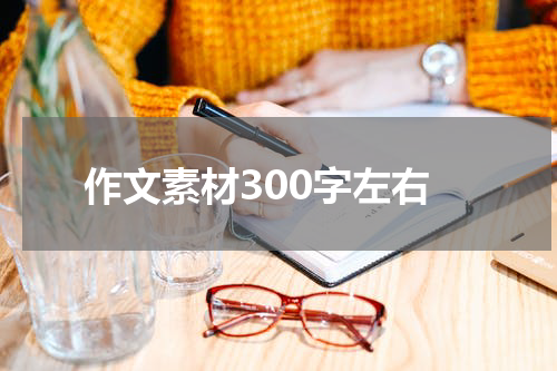 作文素材300字左右