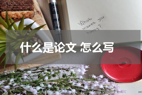 什么是论文 怎么写