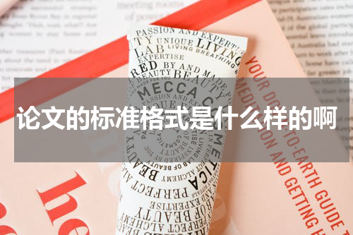 论文的标准格式是什么样的啊