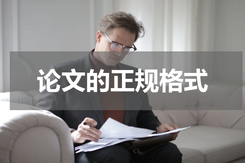论文的正规格式