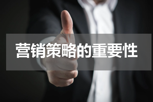 营销策略的重要性