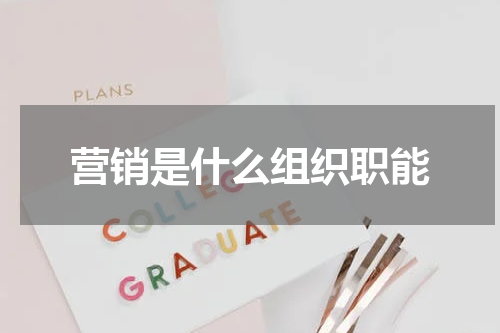 营销是什么组织职能