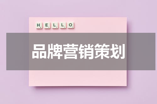 品牌营销策划