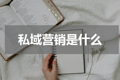 私域营销是什么