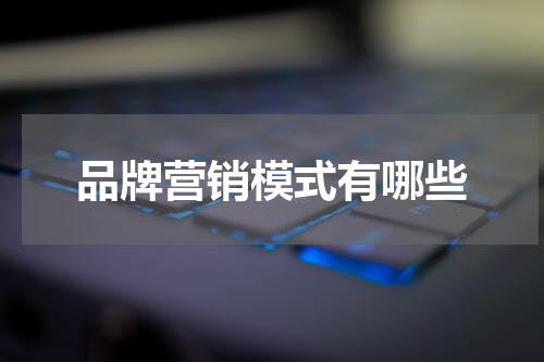 品牌营销模式有哪些