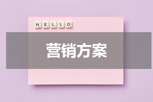 营销方案